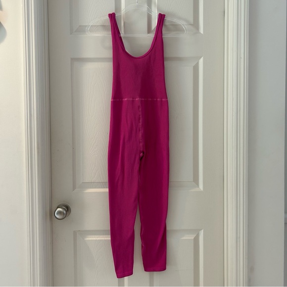 Free People Movement Pink Onepiece Workout Romper - Picture 2 of 9